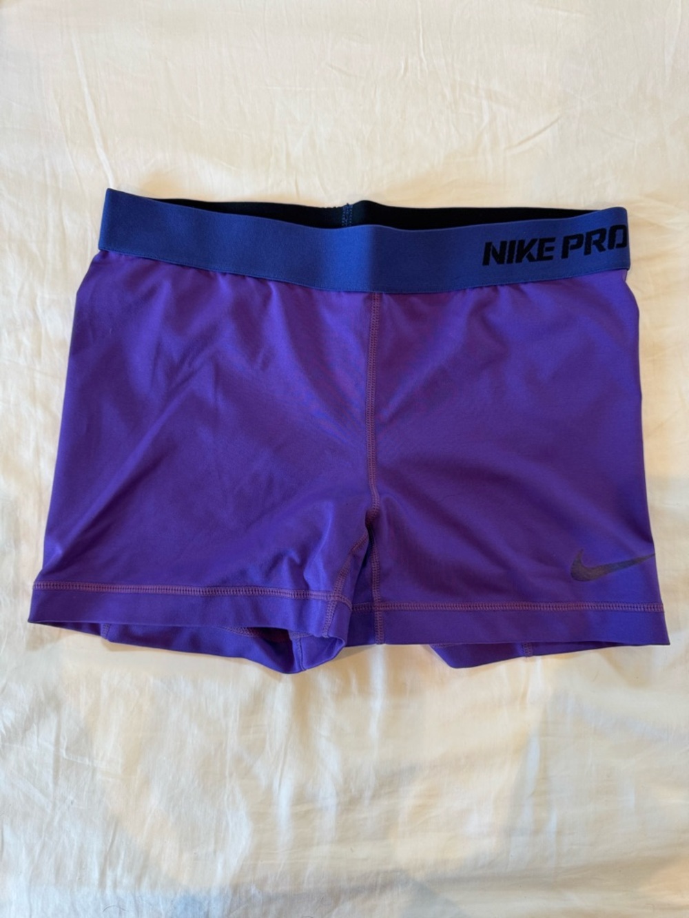 Nike Pro Purple and Blue Pro Compression Shorts